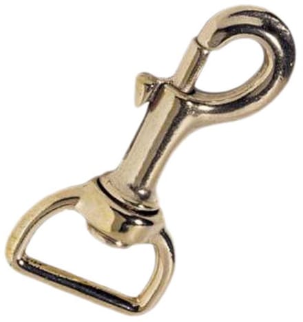 Kong Italy Bronze Squared Rotary Ring Connector Karabijnhaak Goud 3/4