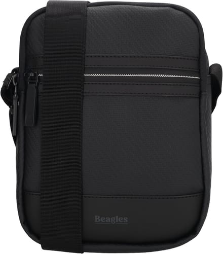Beagles Hida Schoudertas - Crossbody - Dames - Heren - Tablet - Unisex - Zwart