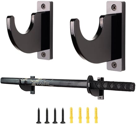 2 stuks Samurai zwaard bracket - zwart