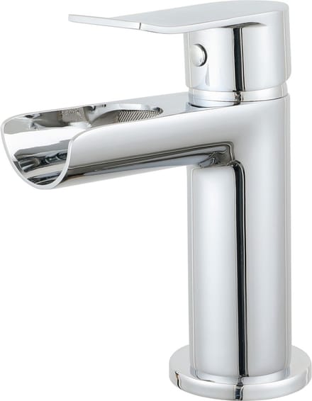 Wastafelkraan - Wastafelmengkraan - Lonis Waterval - Opbouw - Rond - Chroom