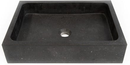 Saniclass Noche Waskom – 50x36x11 – Natuursteen donker