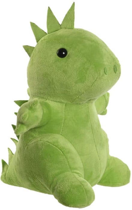 Items Deurstopper gewicht - dieren thema Dino - 1 kilo - groen - polyester - 24 x 16 cm- buiten/binnen deuren