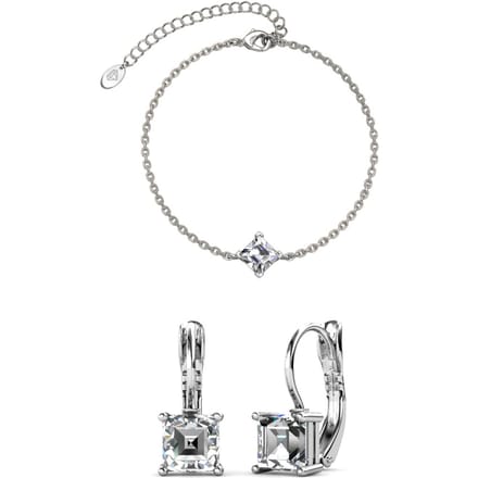 Calle Square Sets - Zilver en Kristal