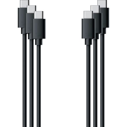 USB-C naar USB-C kabel - 1 meter - Zwart - (3-pack)