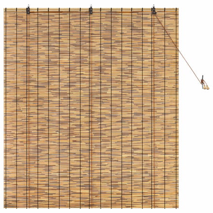 vidaXL - Rolgordijn - Bruin - 140 - x - 160 - cm - Riet