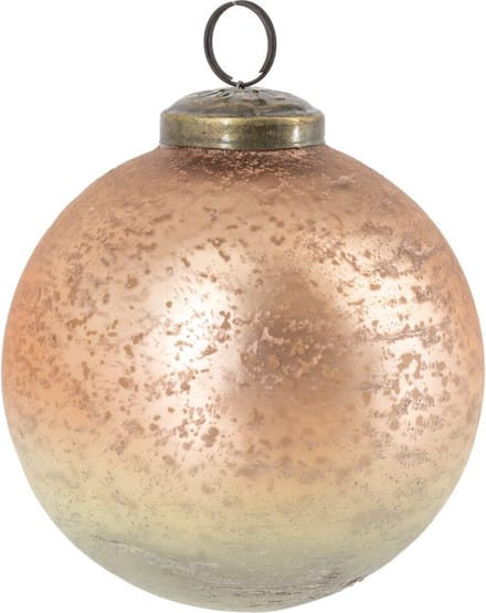 HomeBound by KY | Glazen kerstbal ombre blush | 10x10x10cm | kerstbal