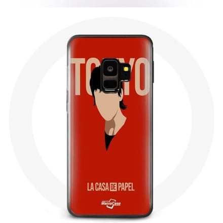 Coque pour Samsung S9 plus La casa de papel Tokyo Fanart logo