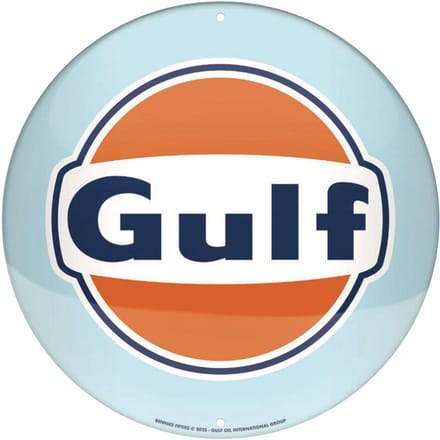 Gulf Logo Disc Wandbord rond 35 cm