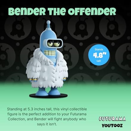 Futurama Bender Vinyl Figuur - 13,5 cm Verzamelfiguur