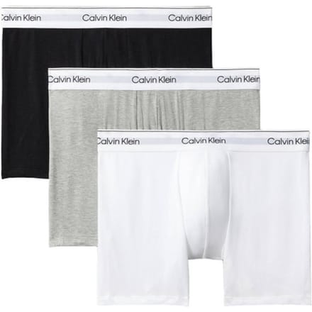 Calvin Klein 3-Pack Boxer Brief Heren Boxers - Zwart/Grijs/Wit - Maat XL