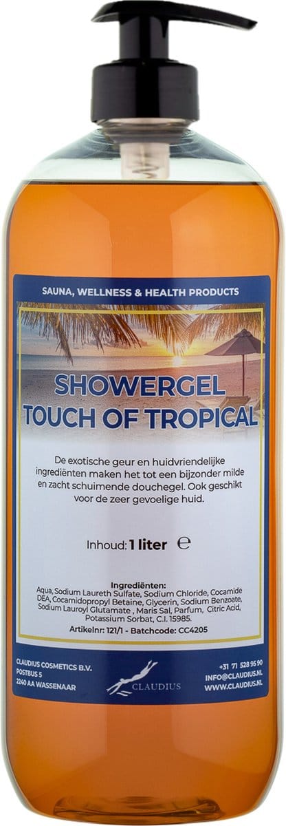 Douchegel Touch of Tropical 1 liter - met gratis pomp - Showergel