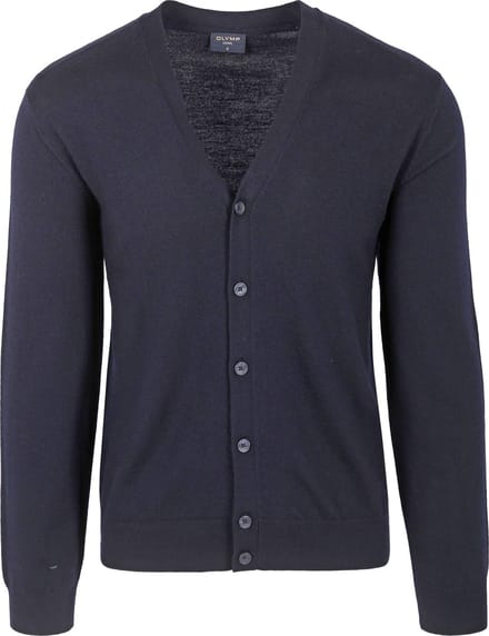 Olymp Vest Wol Donkerblauw (navy) - Maat XL - Heren