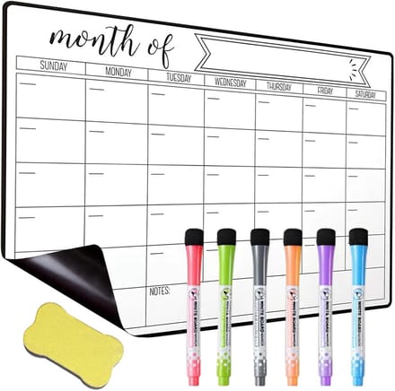 Magnetische Koelkastplanner en Weekplanner - Inclusief Markers en Spons