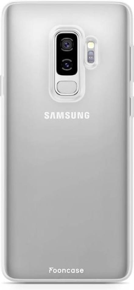 Fooncase Hoesje Geschikt voor Samsung Galaxy S9 Plus - Shockproof Case - Back Cover / Soft Case - Transparant