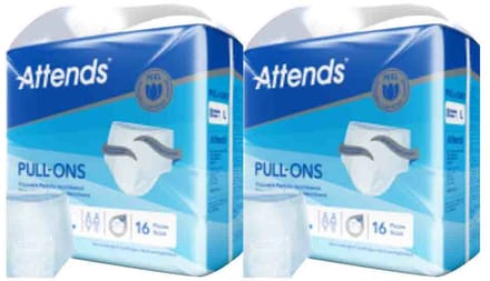 Attends Pull-Ons 8L - 2 x 16 stuks - Voordeelverpakking