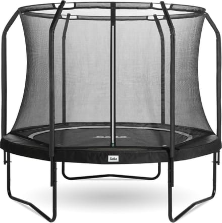 Trampoline met Veiligheidsnet - Springkussen Rond - Buiten Spelen - Extra Conische Veren - ⌀ 183 cm - Zwart