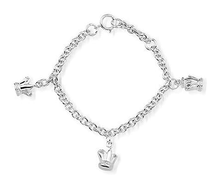 Princess Armband Victory - 925 Zilver - Bedels Kroon - 11-13cm