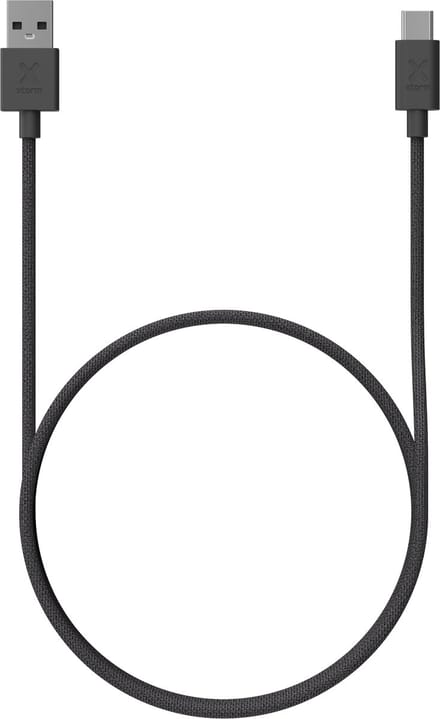 Xtorm Go2 USB-A naar USB-C Kabel - 1 Meter - Extra stevige USB-A Kabels - Snellader - Oplaadkabel geschikt voor Telefoon/Tablet/Ipad - Zwart