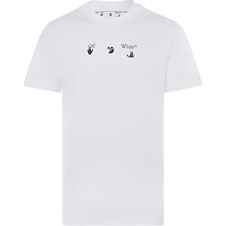 OFF-WHITE T-shirt Peace Worldwide Over  OMAA038R21JER0080155 M white
