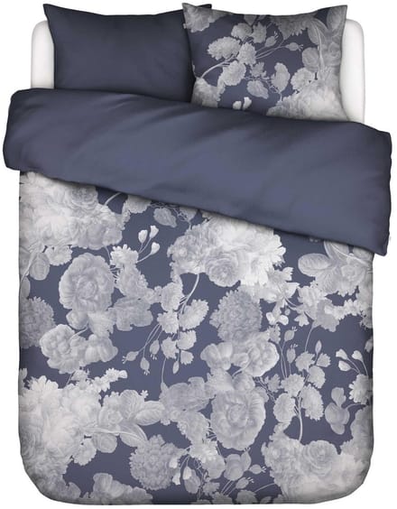 Essenza Eunice Dekbedovertrek Nightshadow blue - Tweepersoons – 200x200/220 cm