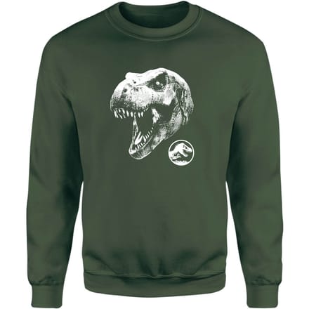 Jurassic Park T Rex Sweatshirt - Green - XXL