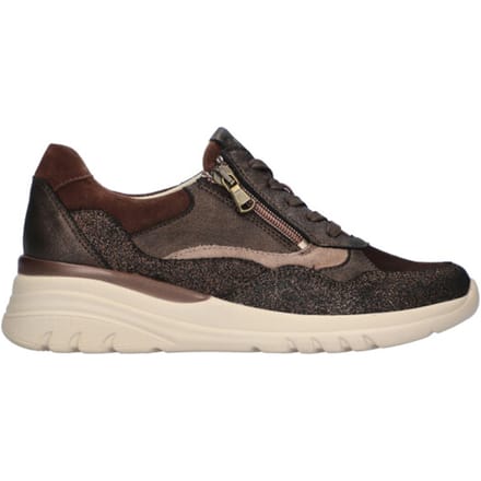 Waldläufer H Carla Sneakers - Leer - Dames - Bruin - Maat 41