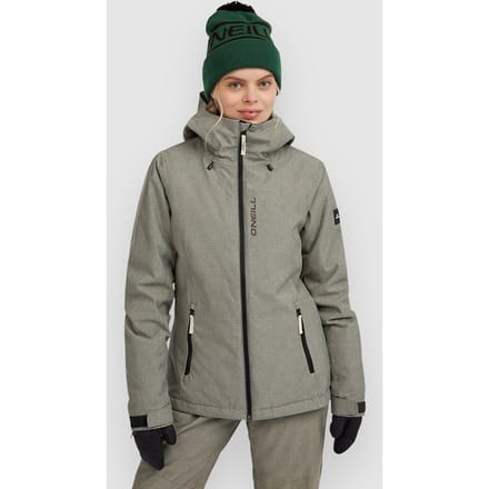 O´neill Fwc Cruz Melange Snow Jas Groen S Vrouw