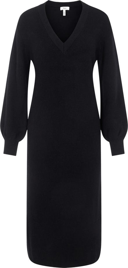 Object Jurk Objmalena L/s Knit Dress Noos 23035775 Black Dames Maat - L