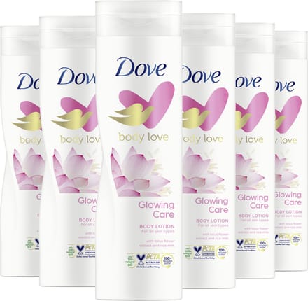 Dove - Body Love Bodylotion - Glowing Care - 6 x 250 ml