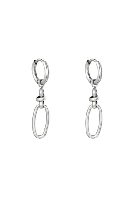 Earrings Hang Loose-Oorbellen-Zilver-Yehwang