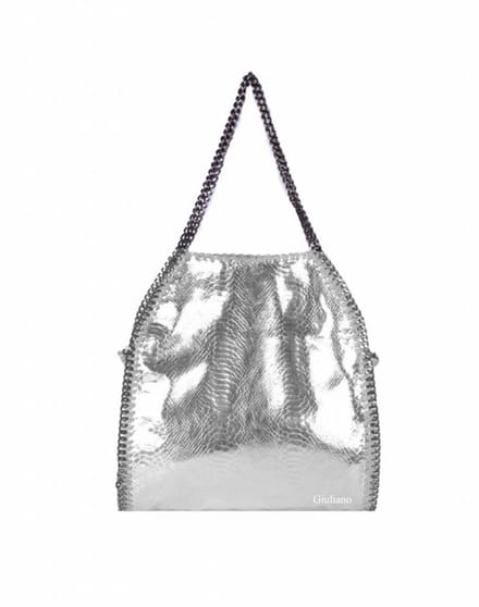Giuliano kunstlederen schoudertas Sorella - Zilver - Dames - Metallic