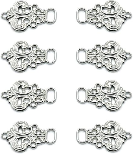 Metalen Knopen voor Dirndl, 8 Stuks (4 Paren), Dirndl Naai Knopen, Metalen K
