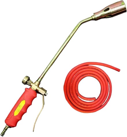 Onkruidbrander - Onkruidfakkel - Tuinonderhoud - Dubbele schakelaar - 47 inch buis - Rood