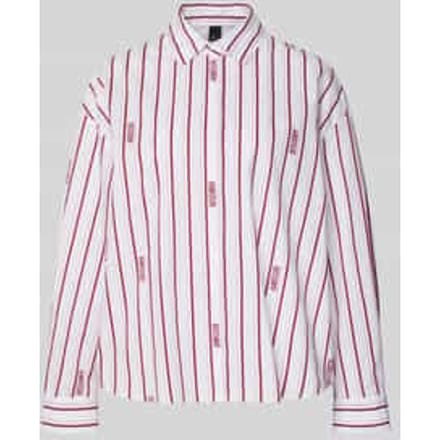 Overhemdblouse met verborgen knoopsluiting