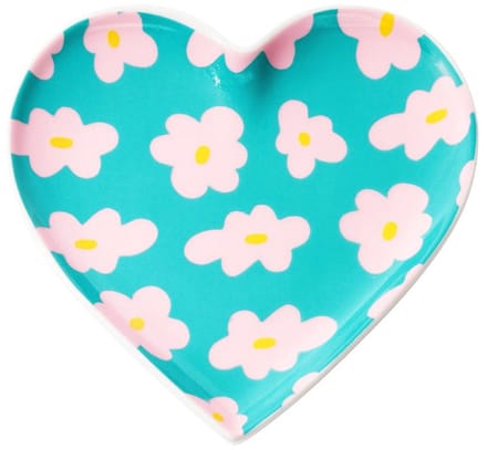 Yehwang Sieradenschaaltje Dromerig Hart turquoise roze M 11cm