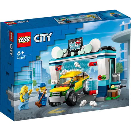 LEGO City Autowasserette Set met Speelgoed Auto - 60362