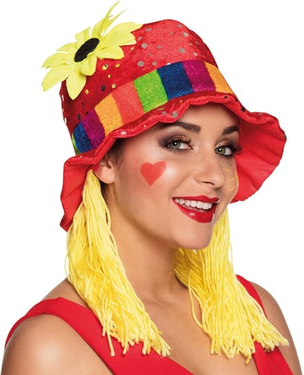 Boland - Hoed Clara Multi - 59 - Volwassenen - Vrouwen - Clown - Circus