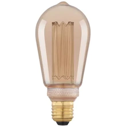 Eglo Ledfilamentlamp Edison 4 - Amber - D6,4cm - Warm Wit - E27 - 4w