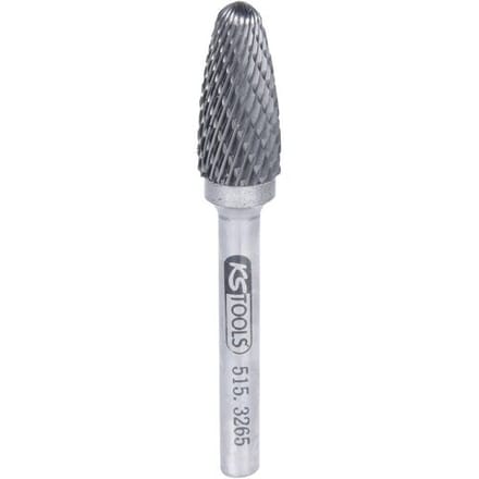 KS Tools 5153265 Freesstift Hardmetaal Lengte 70 mm Afmeting, Ø 6 mm