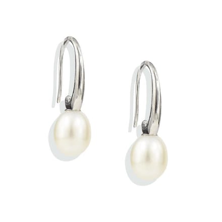 PROUD PEARLS® pareloorbellen knopjes met bruine parels 8mm