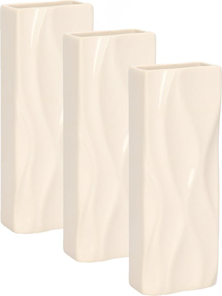 Gerimport Waterverdamper - 6x - wit - keramiek - 400 ml - radiatorbak luchtbevochtiger - 7 x 18,5 cm