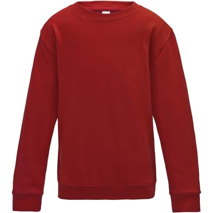 Just Hoods - AWDis Sweat Kinder - Fire Red maat 7/8 (M)
