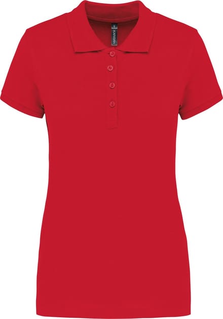 Kariban Piqué-damespolo korte mouwen K255 - Red - M
