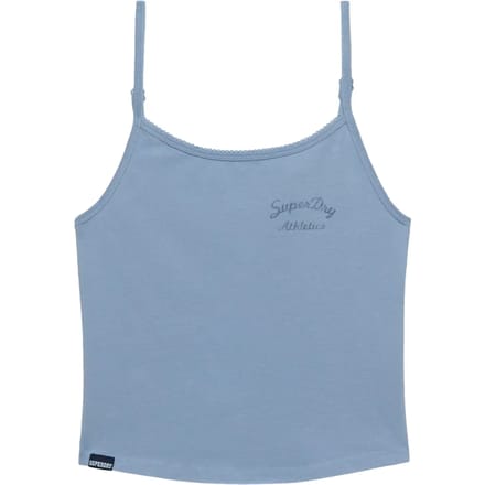 Superdry Athletic Esentials Graphic Cami Mouwloos T-shirt Blauw XL Vrouw