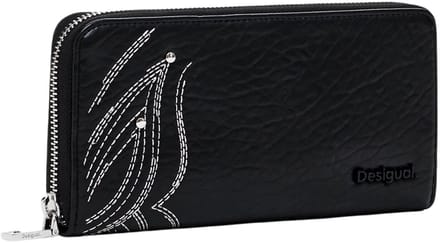 Desigual Portemonnee Goodall Fiona Long Wallet Black Zwart