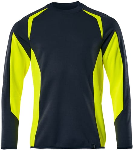 Mascot Accelerate Safe Sweatshirt 22084-781 - donkermarine/hi-vis geel - L