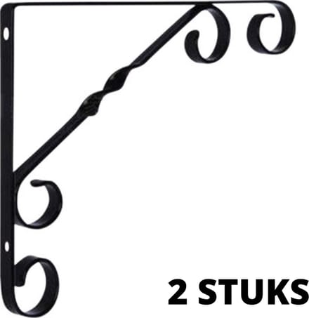 St. Helens Home & Garden Wandmontage Plank Beugels - Pak van 2