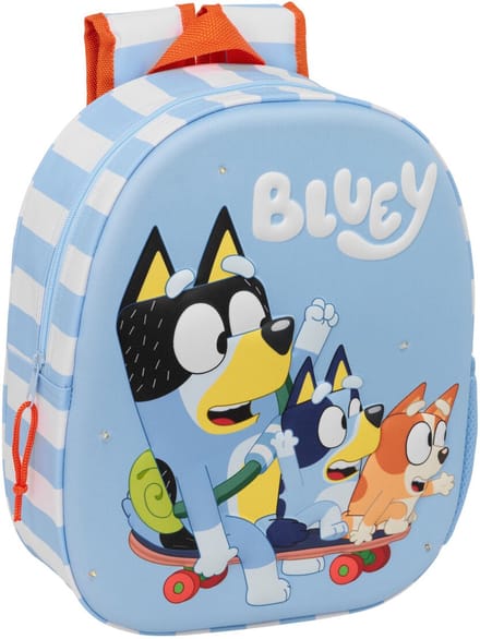 Schoolrugzak Bluey Wit Licht Blauw 27 x 33 x 10 cm