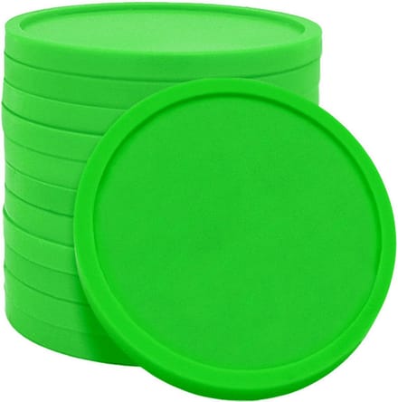 Blanco consumptiemunten / drankmunten Ø29mm - Fluor groen - 1.000 stuks