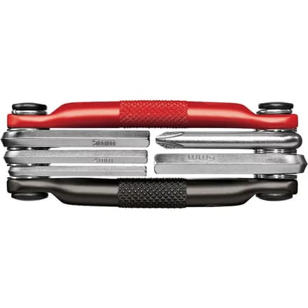 Crankbrothers multitool M5 zak model zwart/rood 5-delig